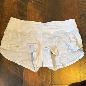 White lululemon shorts